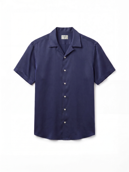 Tencel Camp Shirt Navy