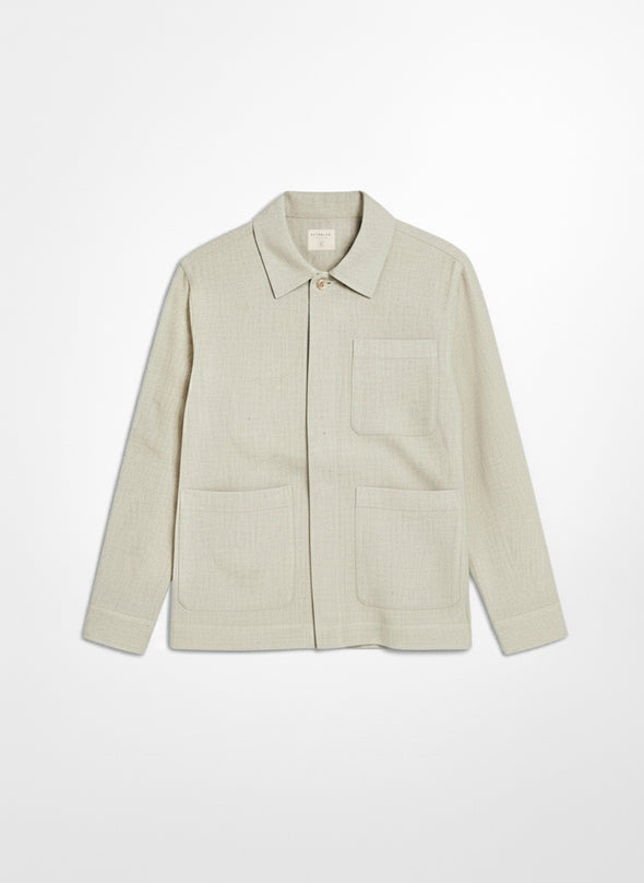 The Linen Field Coat Natural