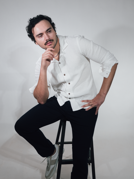 Cotton Gauze Button Up White