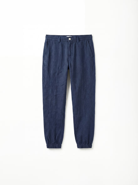 Vktrblak los angeles linen jogger midnight navy