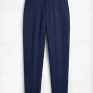 The Pleated Linen Pant Midnight Navy