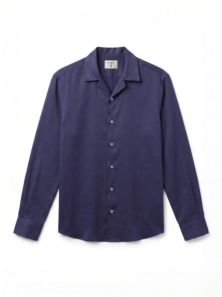 Tencel Button Up Navy