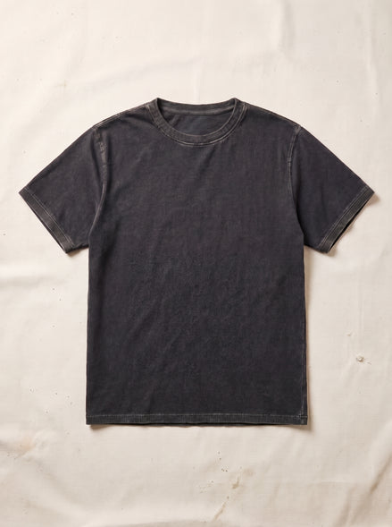 Heavy Ribbed T-Shirt Vintage Grey